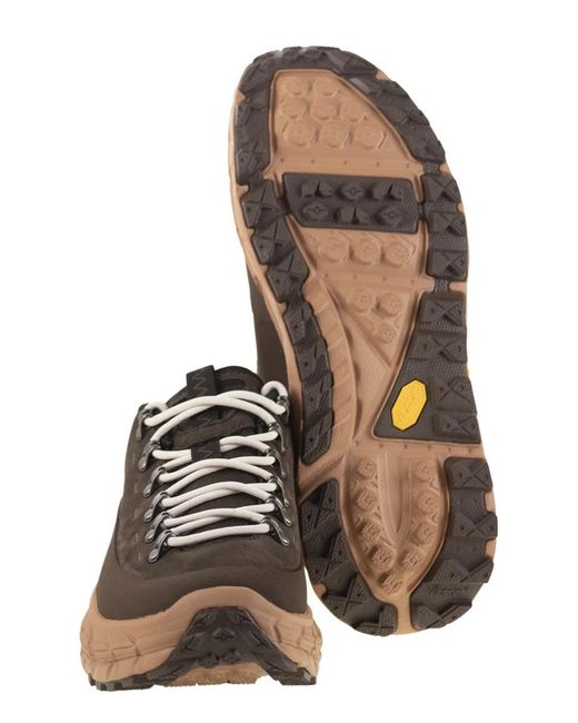 Hoka One One Brown Leather Sneaker