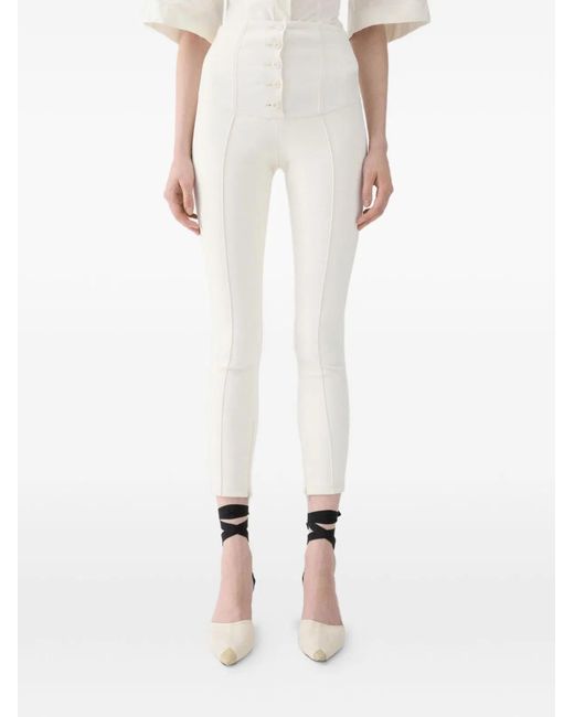 Jacquemus White Le Pantalon Arlesien Wool Blend Trousers