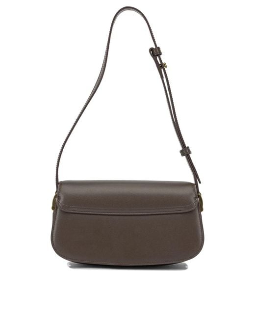 AMI Gray "Paris Paris" Small Shoulder Bag