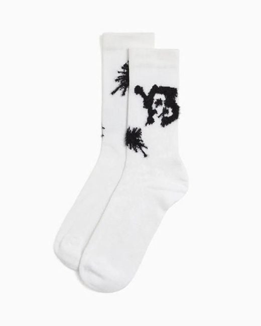 Y-3 White Chito Sock for men