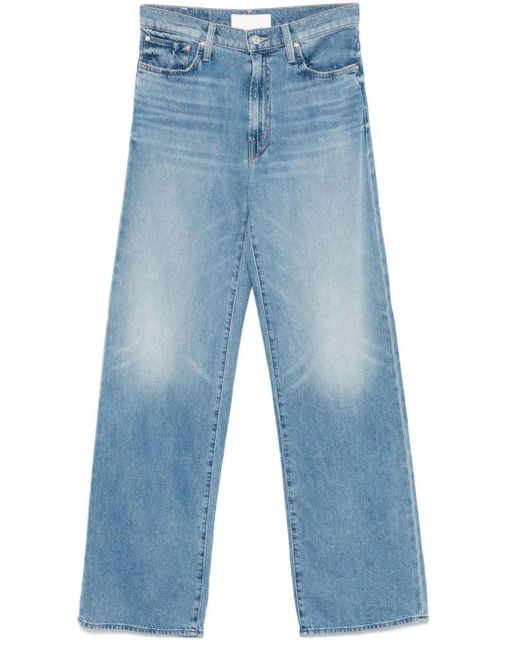 Mother Blue The Dodger Wide Denim Jean Pants