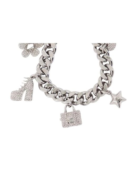 Marc Jacobs Metallic Tone Cuban-Link Chain Bijoux