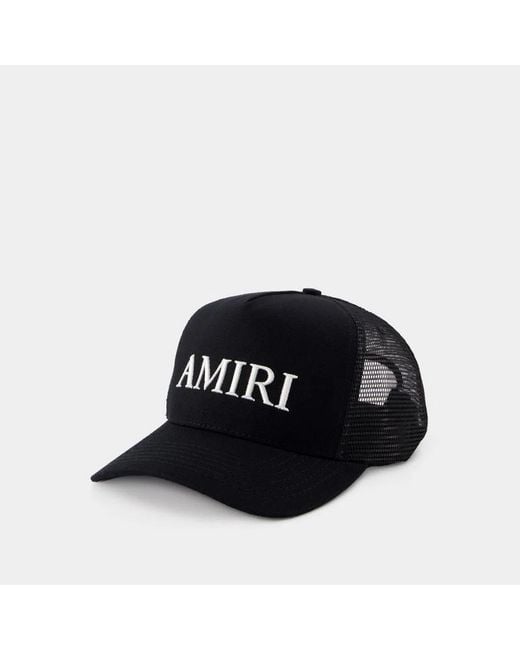 Amiri Black Trucker Cap