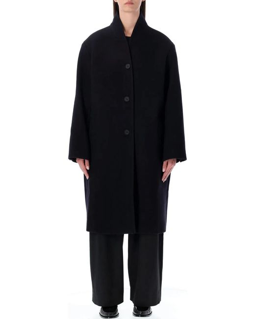 Studio Nicholson Black Morro Double Wool And Cashmere Coat