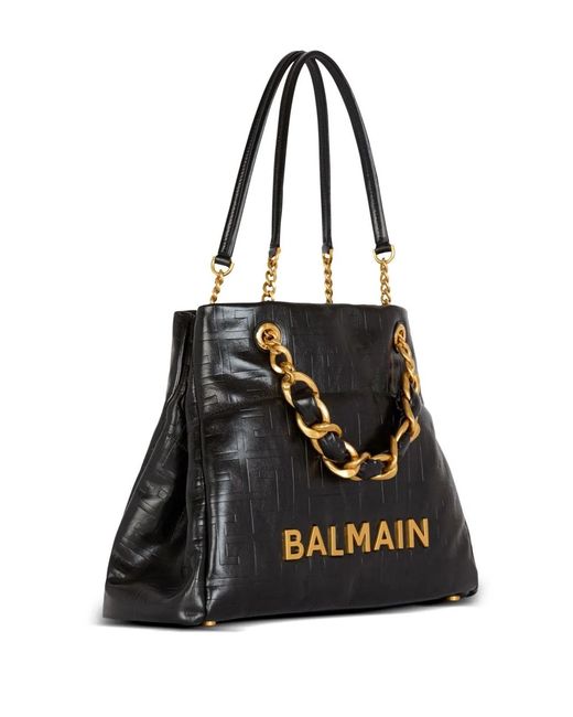 Balmain Black Open Tote Large