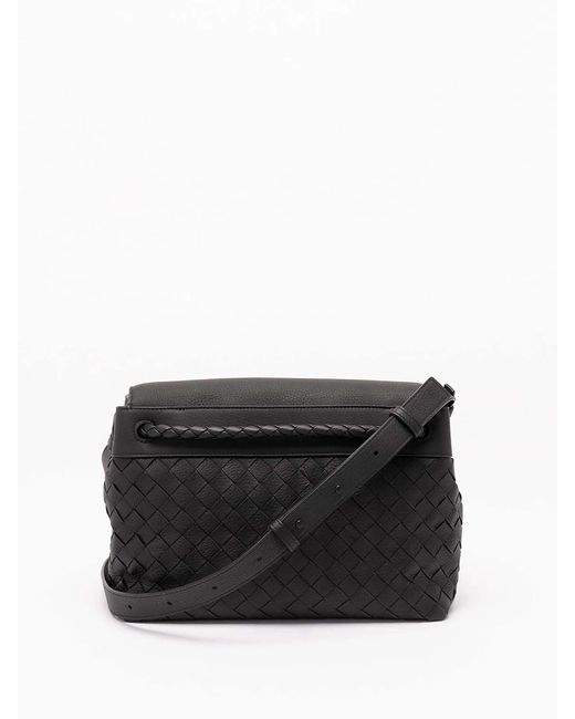 Bottega Veneta Black Small Andiamo Messenger for men