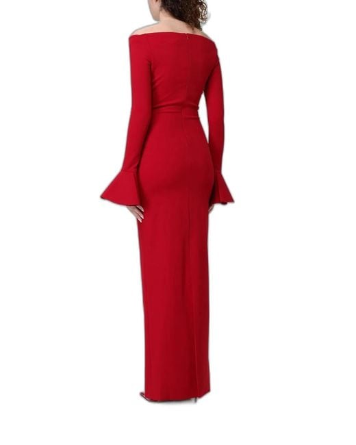 Solace London Red Anica Maxi Dress