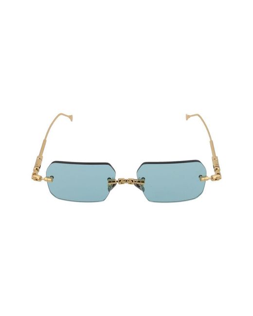 Kuboraum Blue Sunglasses H68 Gd Wgreen/16/1