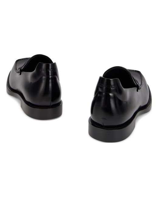 Balenciaga Black Loafers With Curved Sole