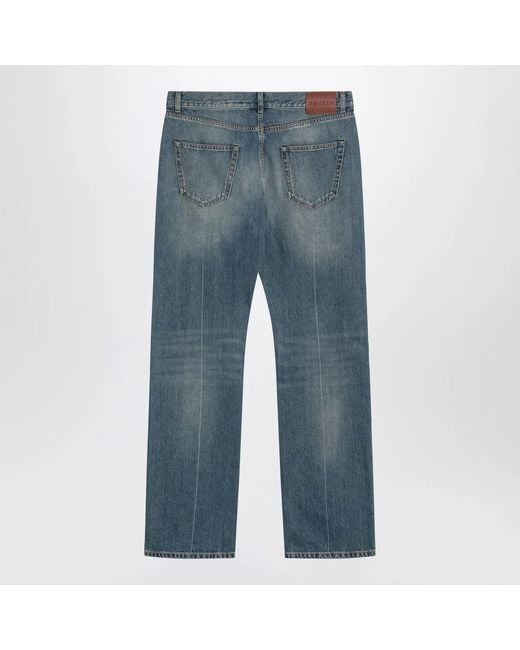 McQueen Blue Faded Jeans for men