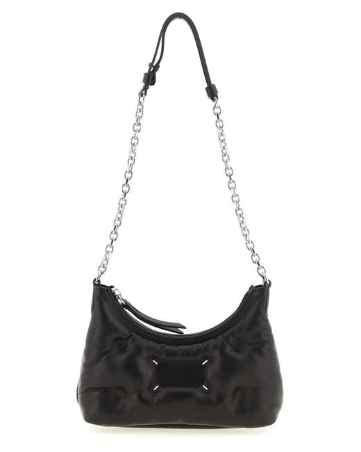 Maison Margiela Black 'Glam Slam Hobo Micro' Shoulder Bag