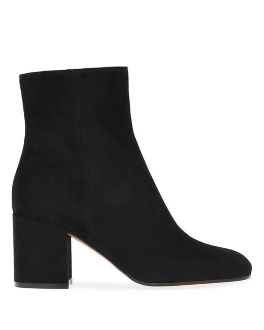 Gianvito Rossi Black Joelle Suede Leather Boots