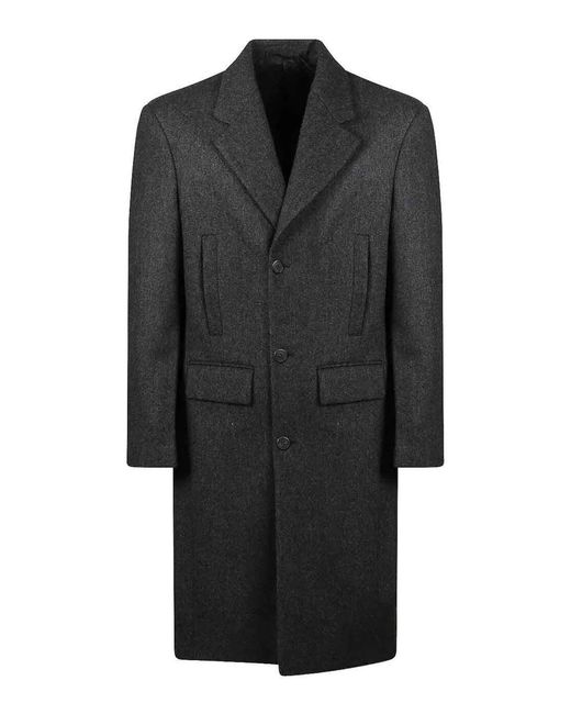 Prada Black Wool Coat for men