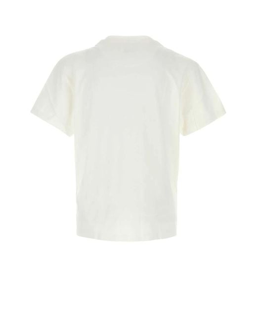 Jil Sander White Solid T-Shirts for men