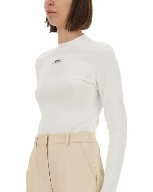 Jacquemus White The Gros Grain T-Shirt