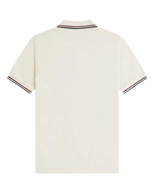 Fred Perry White Polo With Logo for men