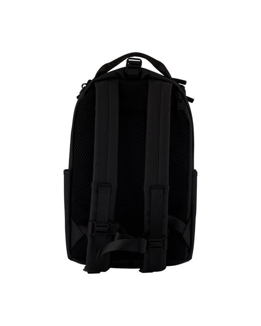 Rains Black Clip Front Backpack W3 Backpack