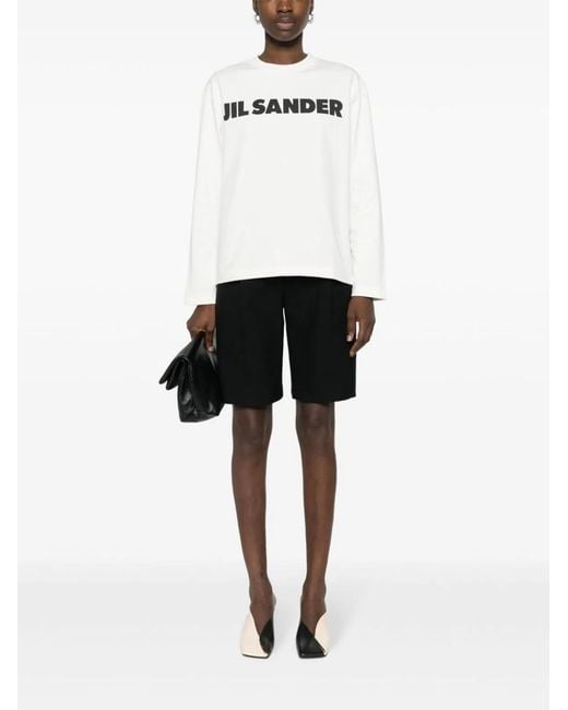 Jil Sander Black Logo T-Shirt
