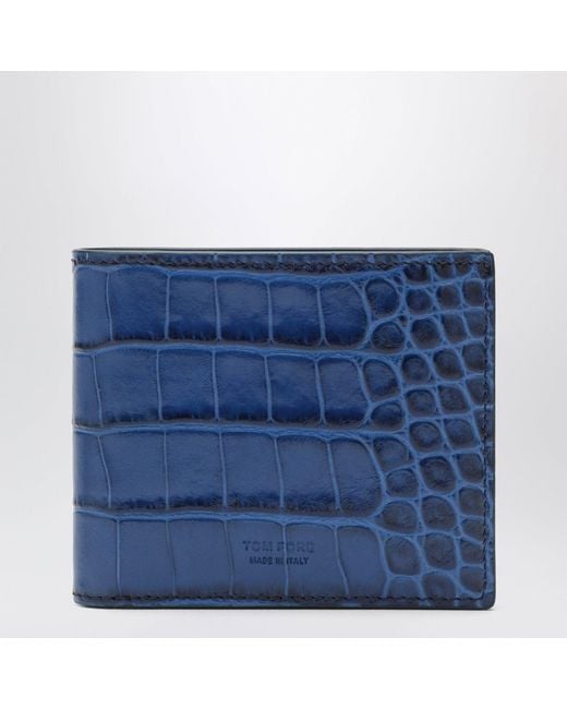 Tom Ford Blue Bifold Wallet for men