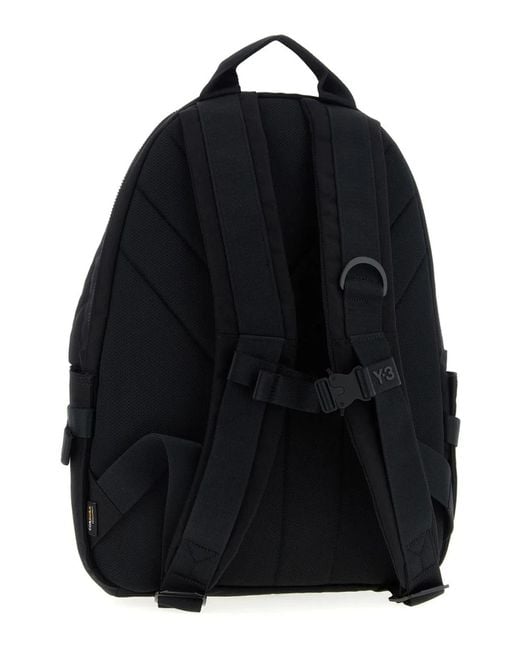 Y-3 Black 3 Backpack With Logo