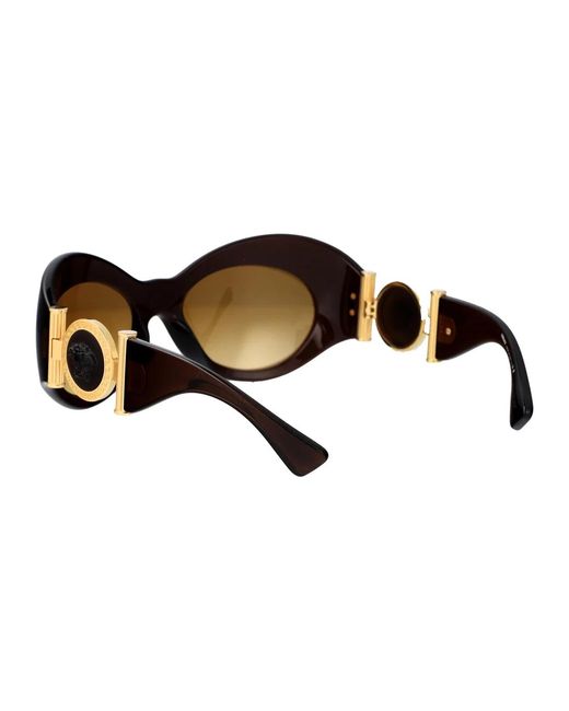 Versace Brown Injected Transparent Sunglasses