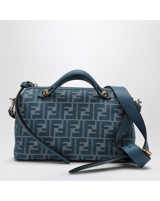 Fendi Blue Medium By The Way Soft Tote Bag