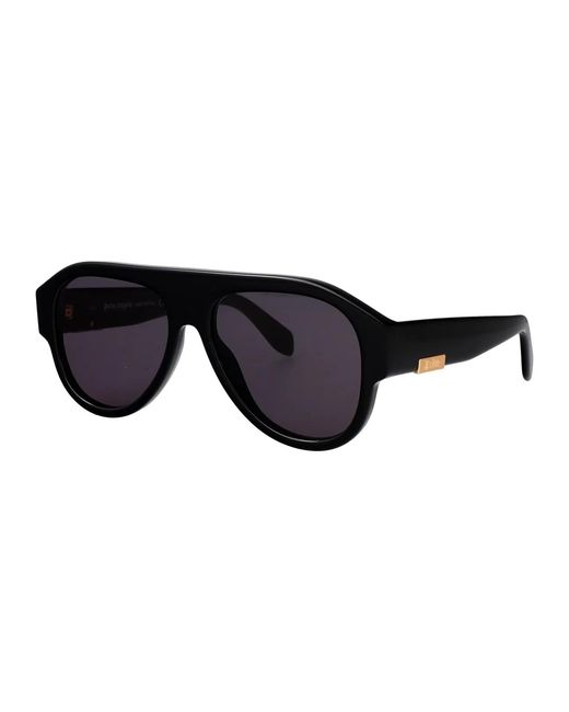 Palm Angels Black Shiny Acetate Sunglasses