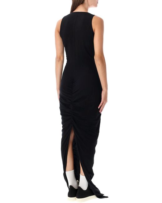 Rick Owens Black Drkshdw V Neck Column Dress