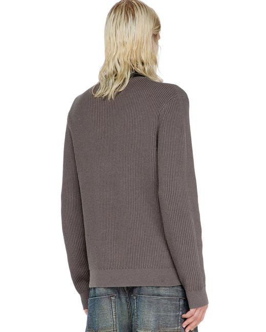 DIESEL Gray K-Mamu Knitwear for men