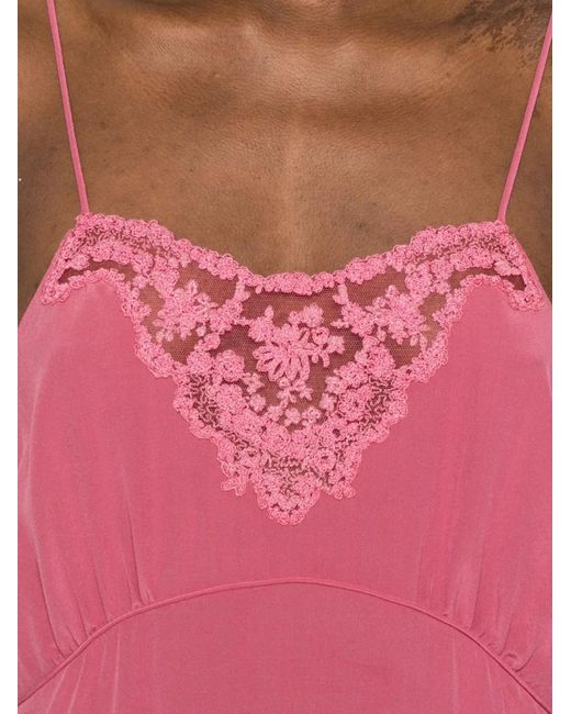 Chloé Pink Silk Long Dress
