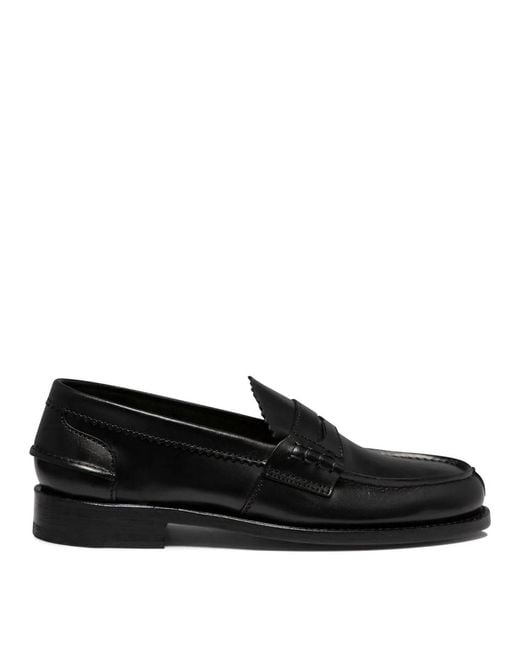 Saxone Of Scotland Black "Arran" Loafers for men