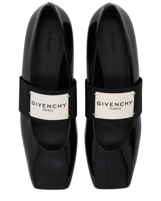 Givenchy Black Calf Leather Ballerinas