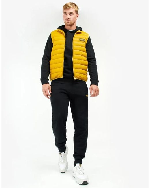 Barbour Yellow Racer Reed Gilet Vest for men
