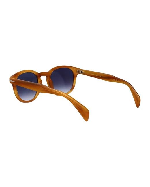 David Beckham Blue Horn Acetate Sunglasses for men