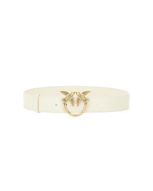 Pinko White Genuine Leather Stylish Belt