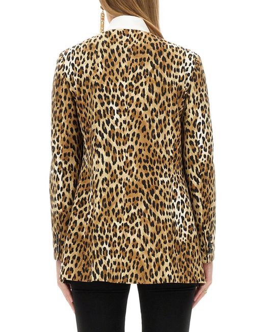 Moschino Multicolor Jacket With Animal Pattern
