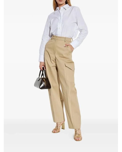 Givenchy Natural Cotton And Wool Pants