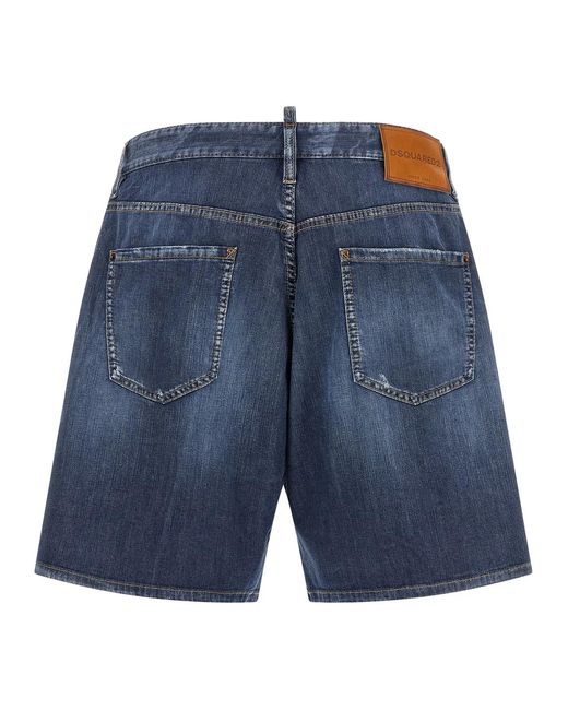 DSquared² Blue ² Cotton Bermuda Shorts for men