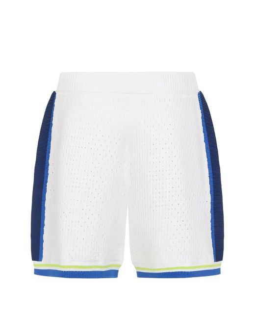Casablanca White Cotton Shorts for men