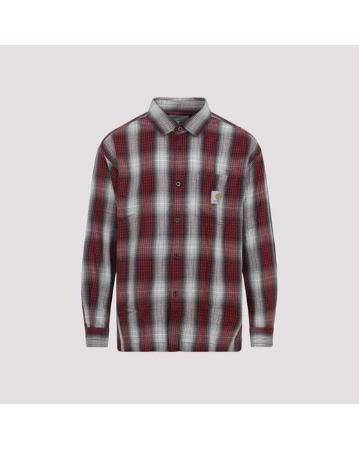 Carhartt Purple L/ Harlin Acrylic Shirt for men