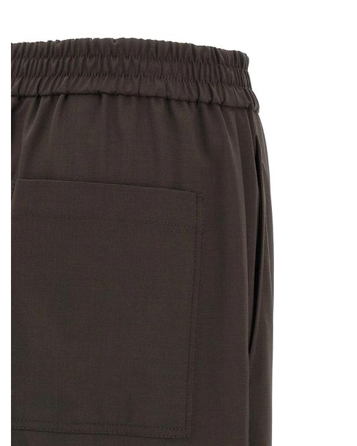 Brunello Cucinelli Brown Cool Wool Pants