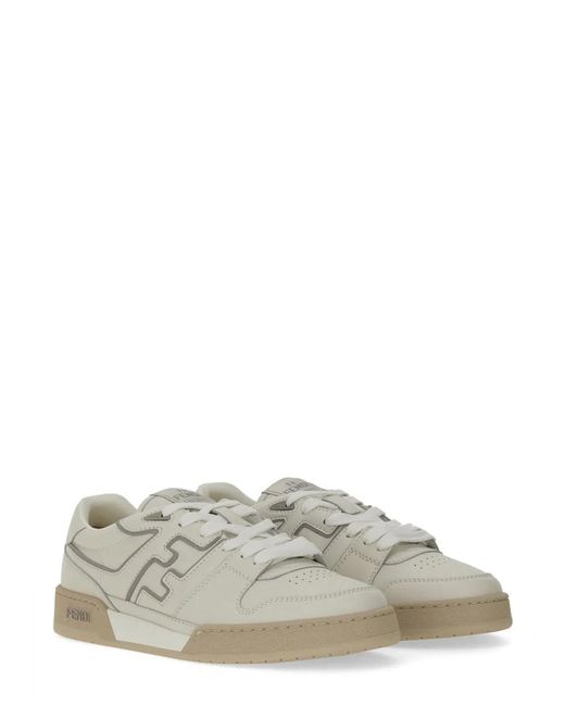 Fendi White Sneaker "Match" for men
