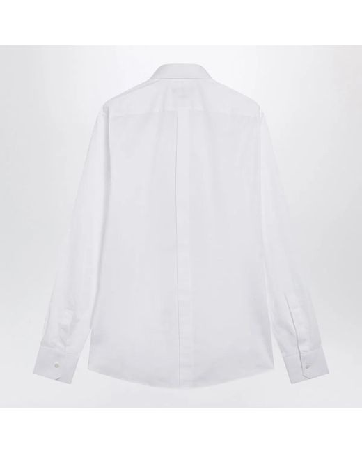 Dolce & Gabbana White Dolce&Gabbana Fit Stretch Poplin Shirt for men
