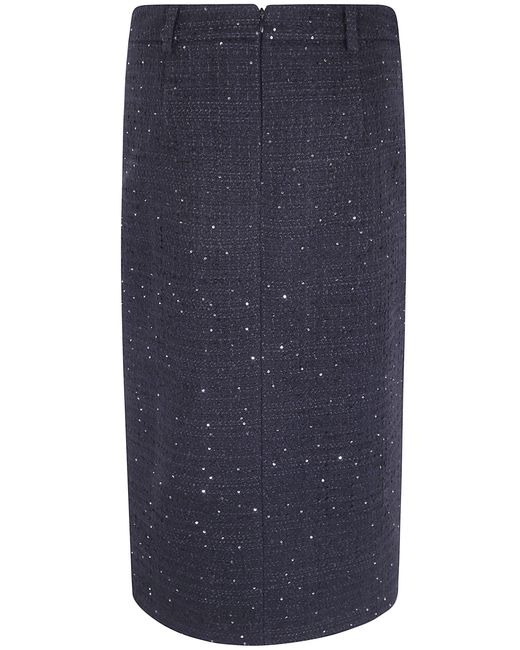 Semicouture Blue "Carlene" Pencil Skirt
