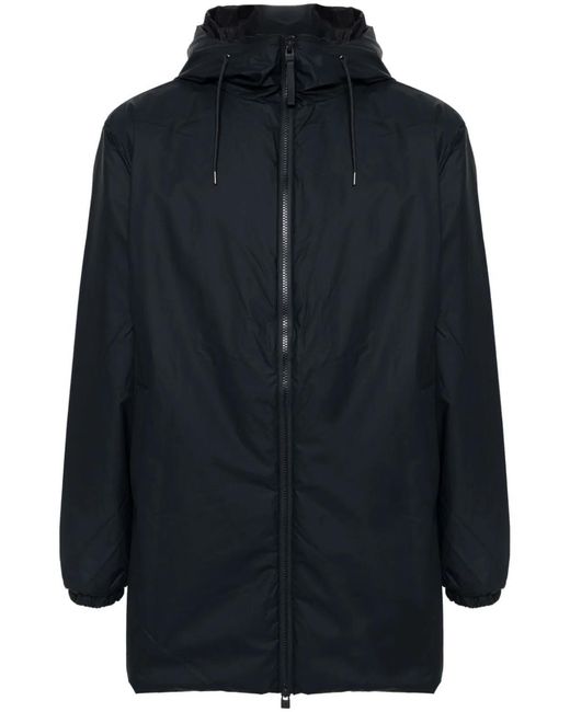 Rains Blue Lohja Long Jacket Rain-Coat for men