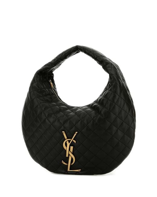 Saint Laurent Black Ysl Bo Icare Hobo