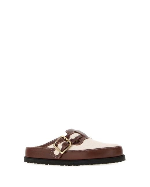 Birkenstock Brown Boston Bold Canvas 1774