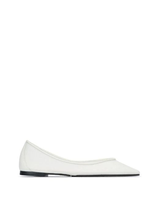 Jacquemus White Les Ballerines Ovalo