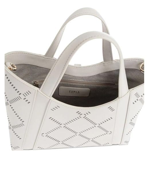 Furla White Leather Bag