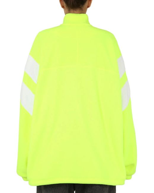Balenciaga Yellow Giacca Sportiva "Sporty B"